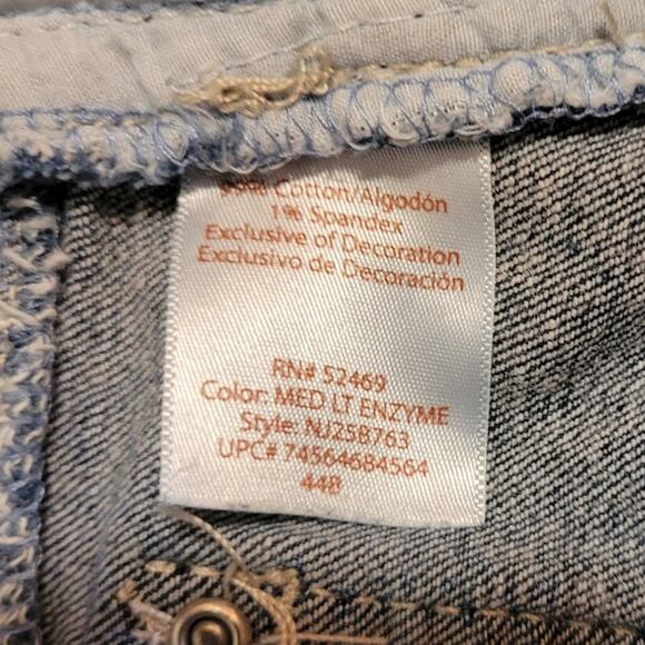 No Boundaries Womens Denim Cutoff Shorts Sz Small Low Rise Rhinestone Anchor - Picture 6 of 9